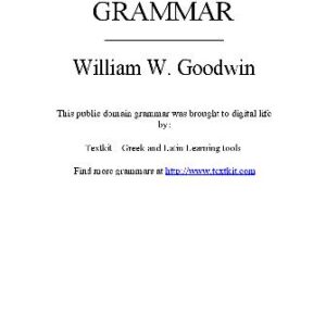 خرید و دانلود نسخه کامل کتاب Greek grammar