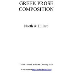 خرید و دانلود نسخه کامل کتاب Greek Prose Composition