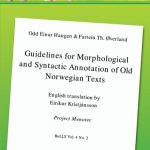 خرید و دانلود نسخه کامل کتاب Guidelines for Morphological and Syntactic Annotation of Old Norwegian Texts: Project Menotec