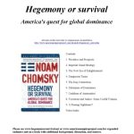 خرید و دانلود نسخه کامل کتاب Hegemony or Survival: America’s Quest for Global Dominance (The American Empire Project)