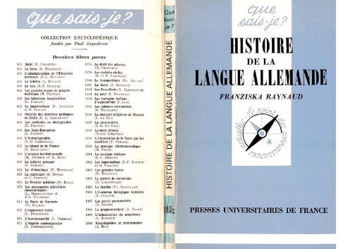 خرید و دانلود نسخه کامل کتاب Histoire de la langue allemande (Que sais-je?)_689bcdb9e88b1.jpeg خرید و دانلود نسخه کامل کتاب Histoire de la langue allemande (Que sais-je?)