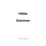خرید و دانلود نسخه کامل کتاب Hittite Grammar