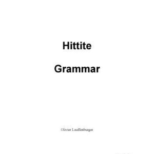 خرید و دانلود نسخه کامل کتاب Hittite Grammar