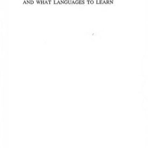 خرید و دانلود نسخه کامل کتاب How to Learn Languages and What Languages to Learn