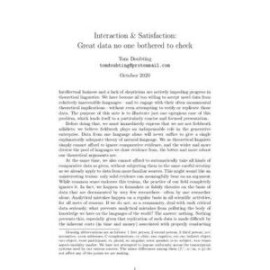خرید و دانلود نسخه کامل کتاب Interaction & Satisfaction: Great data no one bothered to check