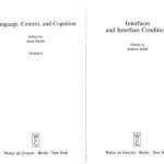 خرید و دانلود نسخه کامل کتاب Interface and Interface Conditions (Language, Context and Cognition 6) (Language, Context, and Cognition)