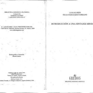 خرید و دانلود نسخه کامل کتاب Introducción a una sintaxis minimista
