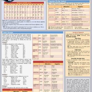 خرید و دانلود نسخه کامل کتاب Japanese Verbs: a QuickStudy Laminated Reference Guide