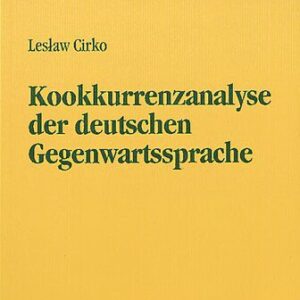 خرید و دانلود نسخه کامل کتاب Kookkurrenzanalyse der deutschen Gegenwartssprache