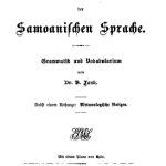 خرید و دانلود نسخه کامل کتاب Kurze Anleitung für das Verständnis der samoanischen Sprache. Grammatik und Vokabularium