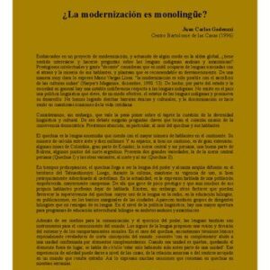 خرید و دانلود نسخه کامل کتاب ¿La modernización es monolingüe? [1996]