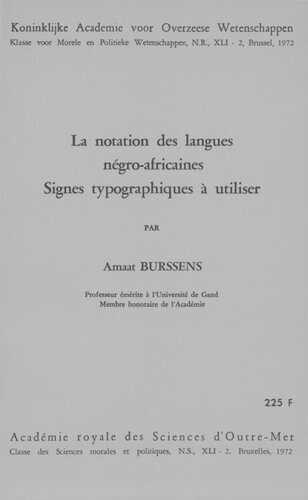 خرید و دانلود نسخه کامل کتاب La notation des langues négro-africaines. Signes typographique à utiliser_68985ecd3f824.jpeg خرید و دانلود نسخه کامل کتاب La notation des langues négro-africaines. Signes typographique à utiliser