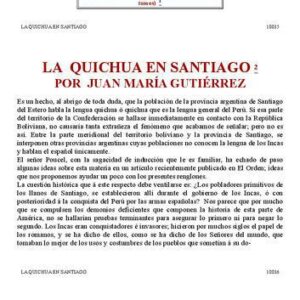 خرید و دانلود نسخه کامل کتاب La quichua en Santiago [Argentina, circa 1860]