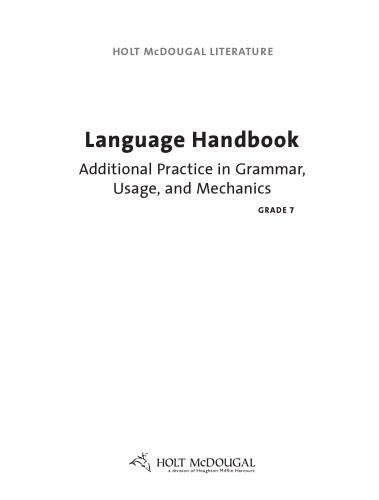 خرید و دانلود نسخه کامل کتاب Language Handbook – Additional Practice in Grammar, Usage, and Mechanics (Grade 7) SB and Answer Key_689ad7d3a04cf.jpeg خرید و دانلود نسخه کامل کتاب Language Handbook – Additional Practice in Grammar, Usage, and Mechanics (Grade 7) SB and Answer Key