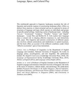 خرید و دانلود نسخه کامل کتاب Language, Space and Cultural Play ; Theorising Affect in the Semiotic Landscape