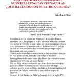 خرید و دانلود نسخه کامل کتاب Las políticas lingüísticas y nuestras lenguas vernáculas: ¿qué hacemos con nuestro quichua?