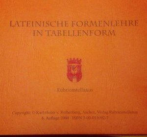 خرید و دانلود نسخه کامل کتاب Lateinische Formenlehre in Tabellenform