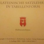 خرید و دانلود نسخه کامل کتاب Lateinische Satzlehre in Tabellenform