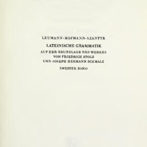 خرید و دانلود نسخه کامل کتاب Lateinische Syntax und Stilistik. Mit dem allgemeinen Teil der lateinischen Grammatik