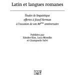 خرید و دانلود نسخه کامل کتاب Latin et langues romanes: Études de linguistique offertes à József Herman à l’occasion de son 80ème anniversaire