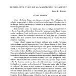 خرید و دانلود نسخه کامل کتاب Le dialecte turc de la Macédoine de l’Ouest