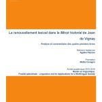 خرید و دانلود نسخه کامل کتاب Le renouvellement lexical dans le Miroir historial de Jean de Vignay : Analyse et commentaire des quatre premiers livres