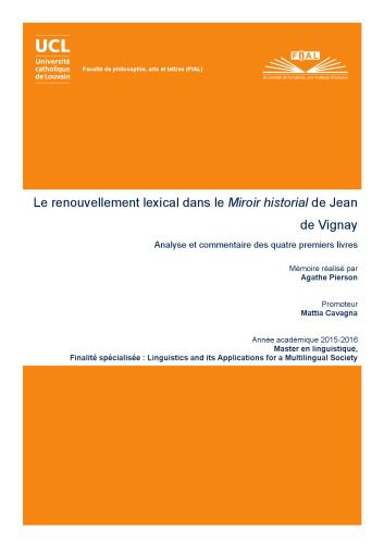 خرید و دانلود نسخه کامل کتاب Le renouvellement lexical dans le Miroir historial de Jean de Vignay : Analyse et commentaire des quatre premiers livres_6898f9b82c28b.jpeg خرید و دانلود نسخه کامل کتاب Le renouvellement lexical dans le Miroir historial de Jean de Vignay : Analyse et commentaire des quatre premiers livres