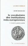 خرید و دانلود نسخه کامل کتاب Le vocabulaire des institutions indo-européennes 1. économie, parenté, société