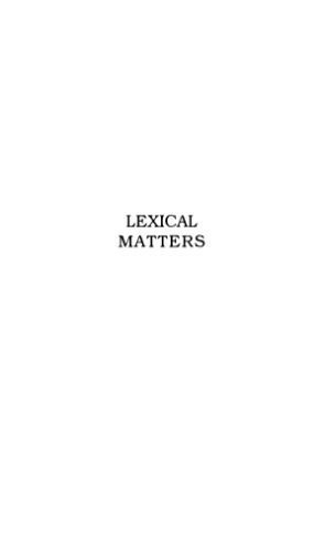 خرید و دانلود نسخه کامل کتاب Lexical Matters_689d9bfeca230.jpeg خرید و دانلود نسخه کامل کتاب Lexical Matters