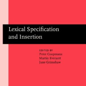 خرید و دانلود نسخه کامل کتاب Lexical Specification and Insertion