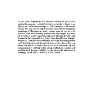 خرید و دانلود نسخه کامل کتاب Literary Englands: Versions of ‘Englishness’ in Modern Writing