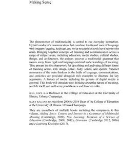 خرید و دانلود نسخه کامل کتاب Making Sense: Reference, Agency, and Structure in a Grammar of Multimodal Meaning