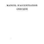 خرید و دانلود نسخه کامل کتاب Manuel d’accentuation grecque