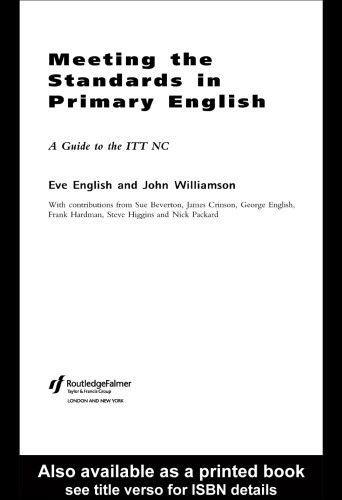 خرید و دانلود نسخه کامل کتاب Meeting the Standards in Primary English: A Guide to ITT NC_689c9920017a2.jpeg خرید و دانلود نسخه کامل کتاب Meeting the Standards in Primary English: A Guide to ITT NC