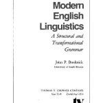 خرید و دانلود نسخه کامل کتاب Modern English linguistics: a structural and transformational grammar