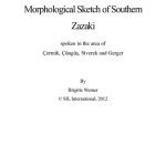 خرید و دانلود نسخه کامل کتاب Morphological Sketch of Southern Zazaki