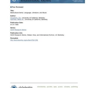 خرید و دانلود نسخه کامل کتاب Multicultural Iberia: Language, Literature, and Music (Research Series (University of California, Berkeley International and Area Studies))