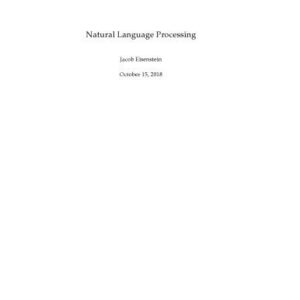 خرید و دانلود نسخه کامل کتاب Natural Language Processing