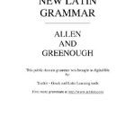 خرید و دانلود نسخه کامل کتاب New Latin grammar
