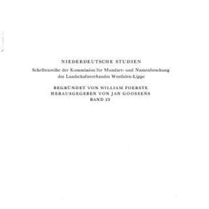 خرید و دانلود نسخه کامل کتاب Niederdeutsche Beiträge: Festschrift für Felix Wortmann zum 70. Geburtstag