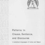 خرید و دانلود نسخه کامل کتاب Patterns in clause, sentence, and discourse in selected languages of India and Nepal