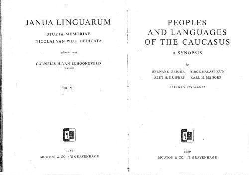 خرید و دانلود نسخه کامل کتاب Peoples and Languages of the Caucasus. A Synopsis._689c4932afb8b.jpeg خرید و دانلود نسخه کامل کتاب Peoples and Languages of the Caucasus. A Synopsis.