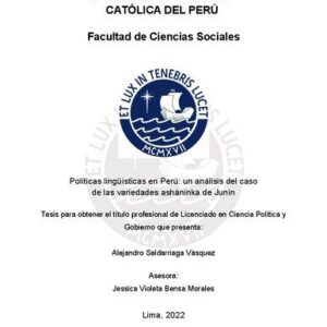 خرید و دانلود نسخه کامل کتاب Políticas lingüísticas en Perú: un análisis del caso de las variedades asháninka (Arawak) de Junín