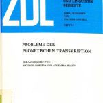 خرید و دانلود نسخه کامل کتاب Probleme der phonetischen Transkription