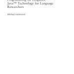 خرید و دانلود نسخه کامل کتاب Programming for Linguists: Java TM Technology for Language Researchers