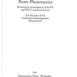 خرید و دانلود نسخه کامل کتاب Proto-Phonotactics. Phonotactic Investigation of the PU and PFU Consonant System