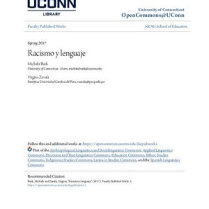 خرید و دانلود نسخه کامل کتاب Racismo y lenguaje