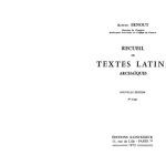 خرید و دانلود نسخه کامل کتاب Recueil de textes latins archaïques