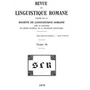 خرید و دانلود نسخه کامل کتاب Revue de linguistique romane