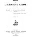 خرید و دانلود نسخه کامل کتاب Revue de linguistique romane